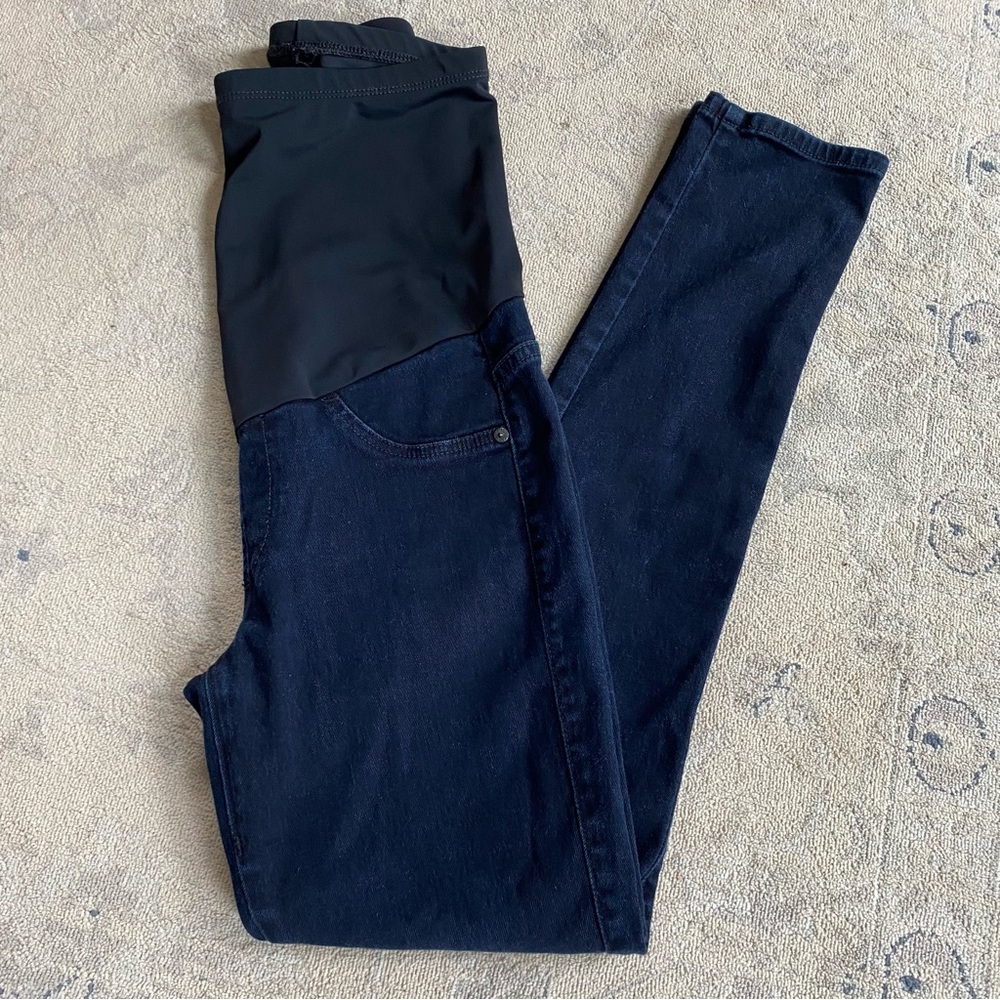James Jeans Maternity Twiggy Skinny Jeans Size 27 Dark Wash